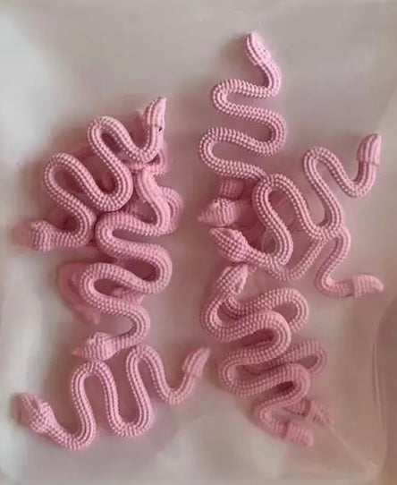 Textured Coloured Snake Charms