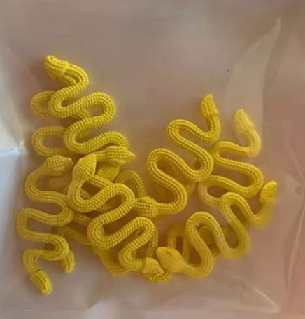 Textured Coloured Snake Charms