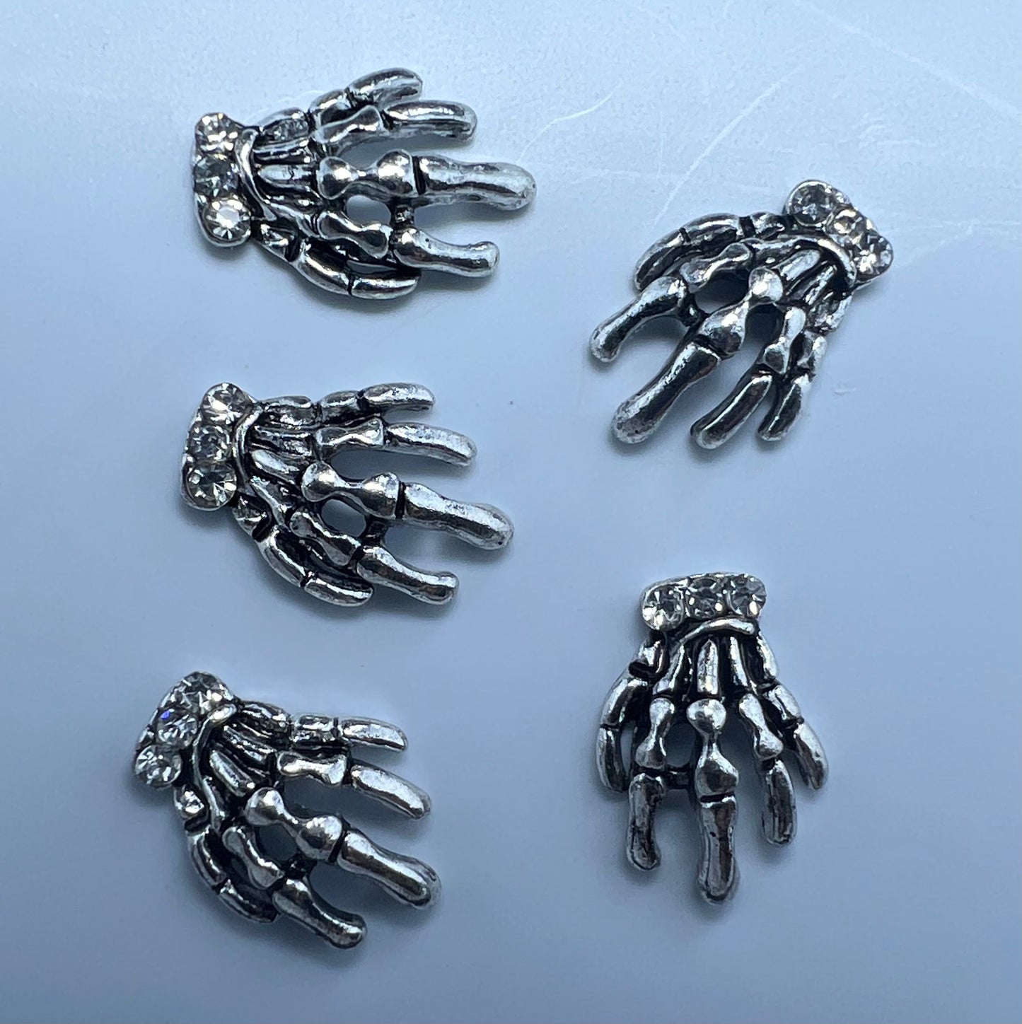 Dark Silver skeletal hand