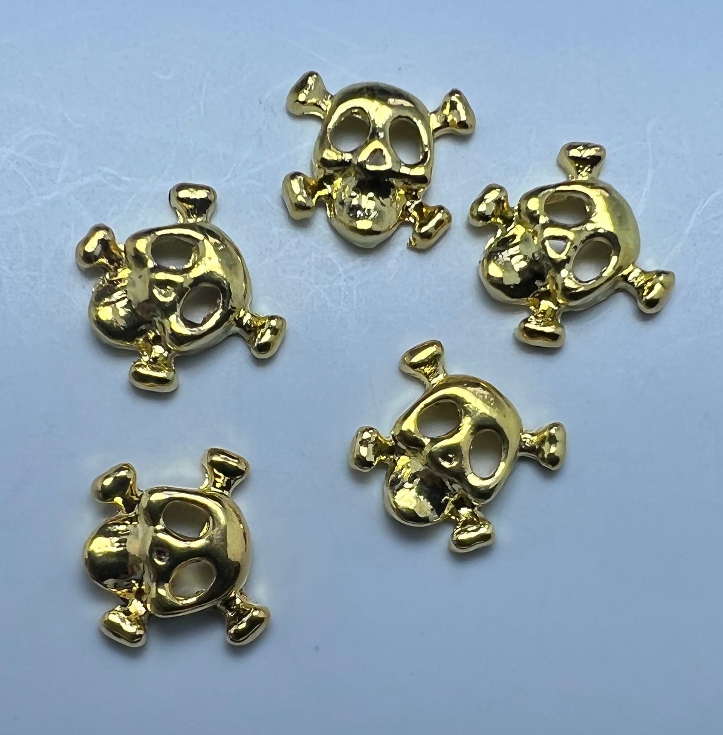 Gold Skull Charm